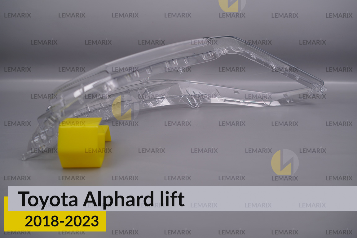 Скло фари Toyota Alphard AH30 (2018-2023) рест праве