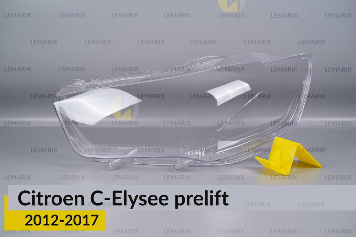 Скло фари Citroen C-Elysee (2012-2017) дорест ліве