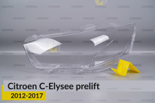 Скло фари Citroen C-Elysee (2012-2017) дорест ліве