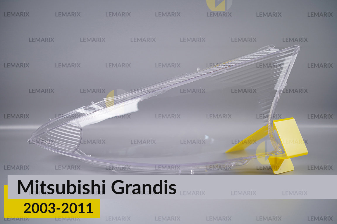 Скло фари Mitsubishi Grandis (2003-2011) ліве