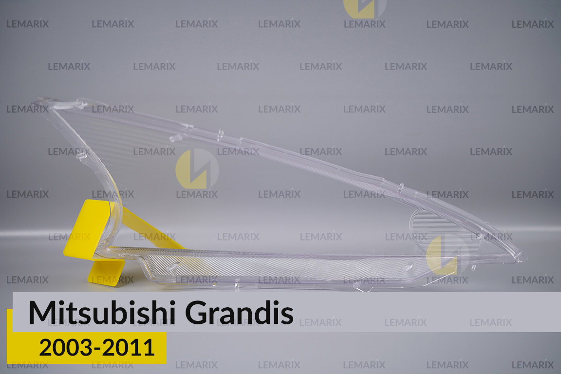 Скло фари Mitsubishi Grandis (2003-2011) ліве