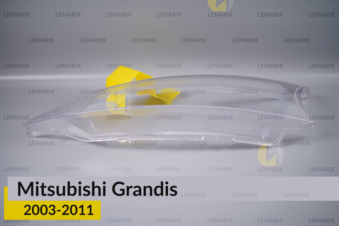 Скло фари Mitsubishi Grandis (2003-2011) ліве
