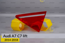 Стекло заднего фонаря внутреннее в крышке багажника Audi A7 C7 (2014-2018) рест правое