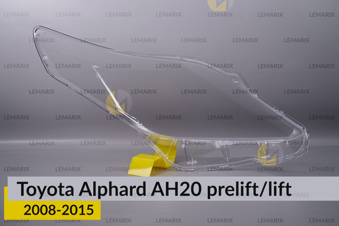 Скло фари Toyota Alphard AH20 (2008-2015) рест/дорест ліве