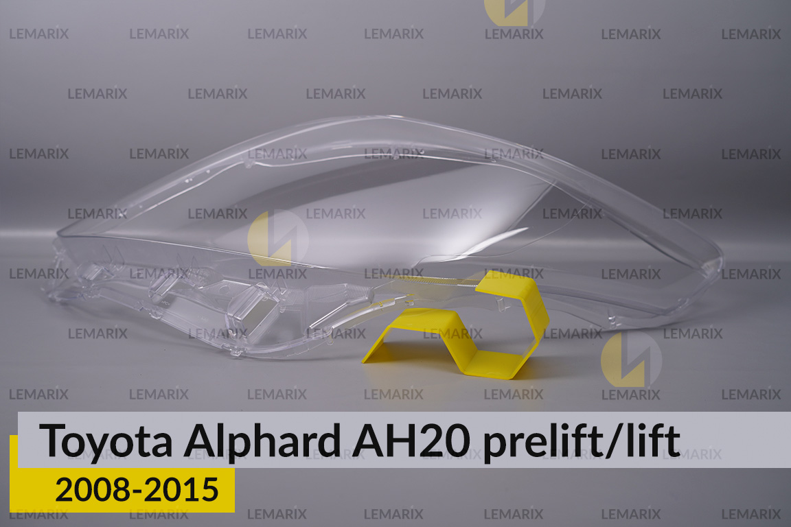 Скло фари Toyota Alphard AH20 (2008-2015) рест/дорест ліве