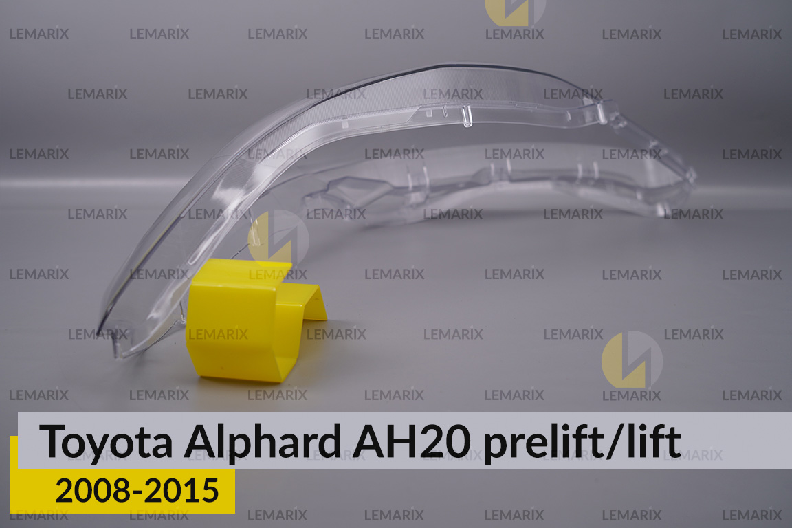 Скло фари Toyota Alphard AH20 (2008-2015) рест/дорест ліве
