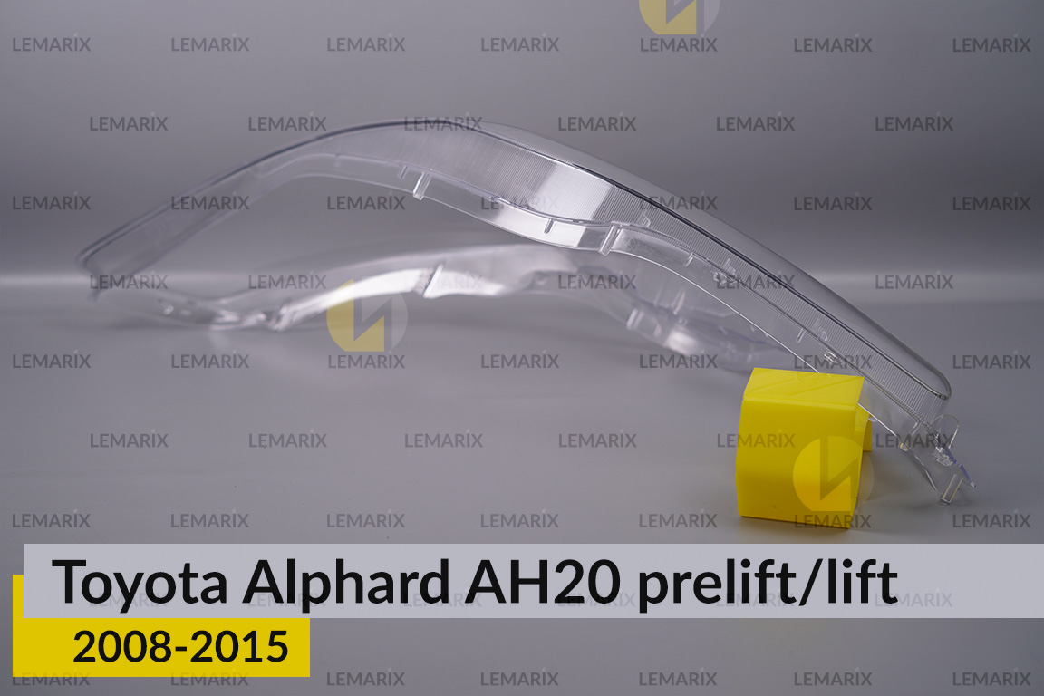 Скло фари Toyota Alphard AH20 (2008-2015) рест/дорест ліве