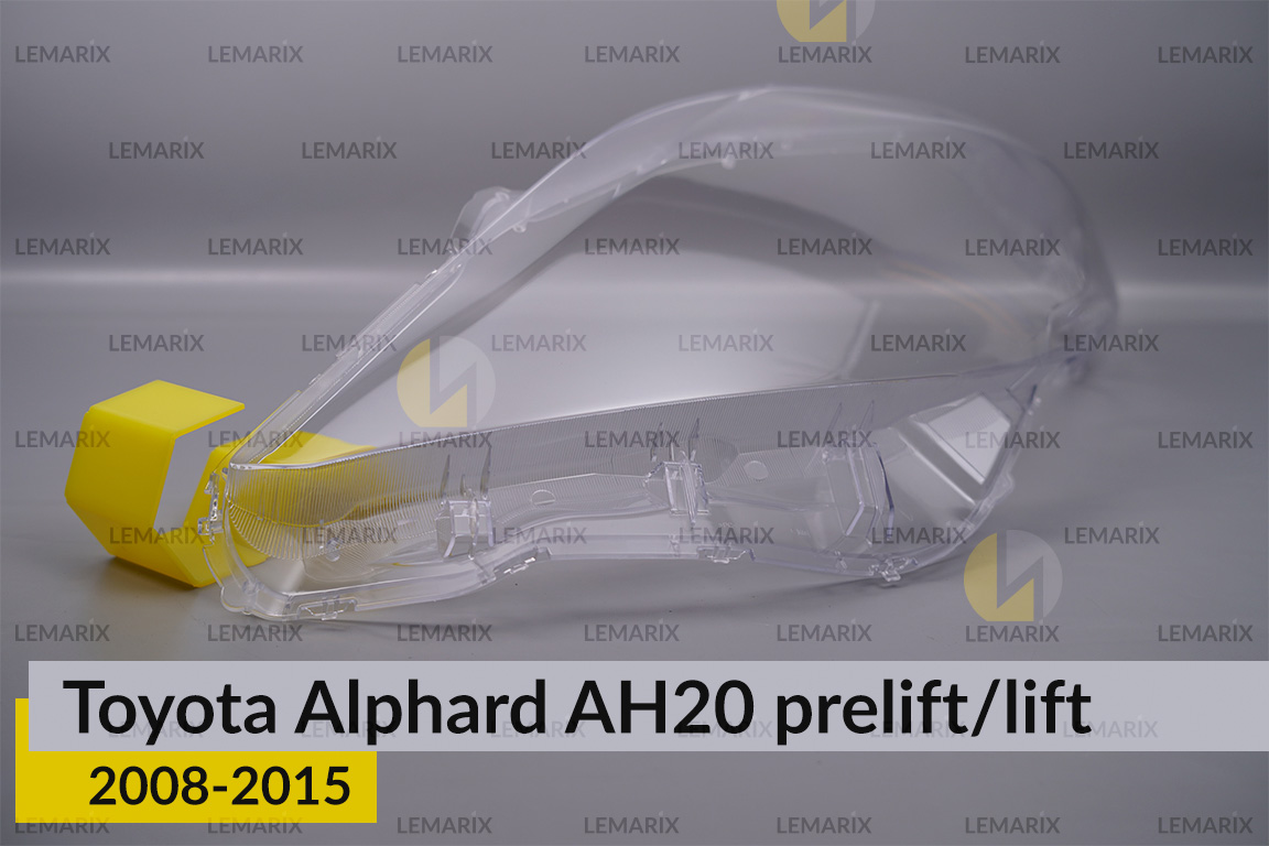 Скло фари Toyota Alphard AH20 (2008-2015) рест/дорест ліве