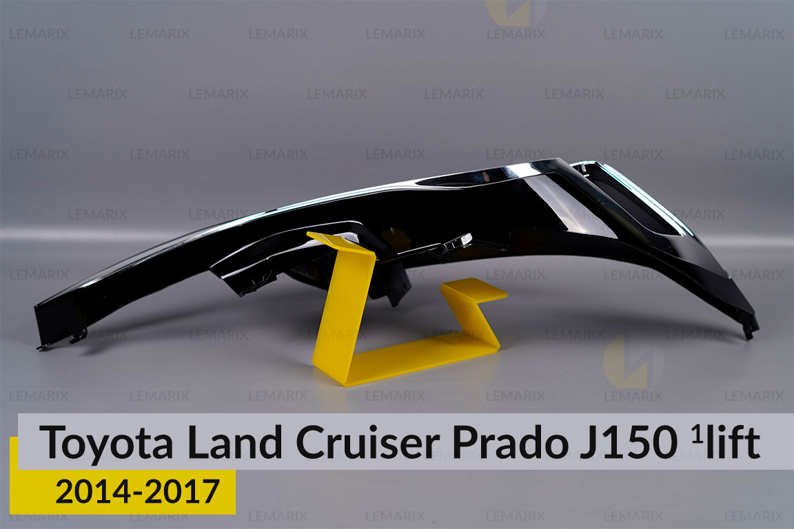 Хромована декоративна маска Toyota Land Cruiser Prado J150 (2014-2017) 1 рест ліва