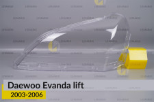 Стекло фары Daewoo Evanda (2003-2006) рест левое