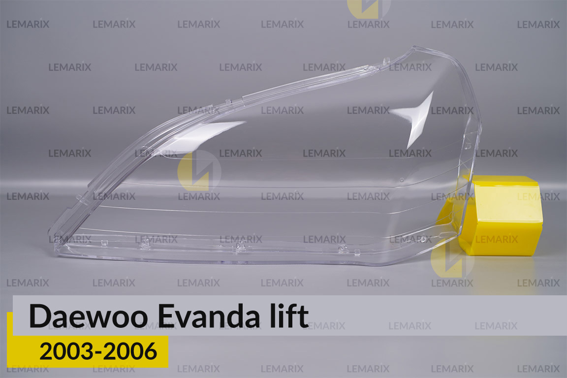 Скло фари Daewoo Evanda (2003-2006) рест ліве