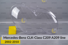 Скло фари Mercedes-Benz CLK-Class C209 A209 (2002-2010) полоски праве