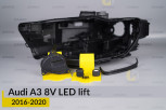 Сервісний комплект корпуса фар Audi A3 8V LED (2016-2020) рест лівий