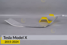 Хромована декоративна маска нижня Tesla Model X (2015-2024) ліва