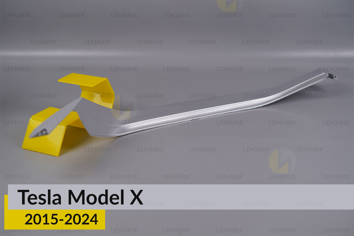 Хромована декоративна маска нижня Tesla Model X (2015-2024) ліва