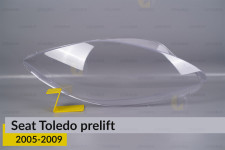 Скло фари Seat Toledo (2005-2009) дорест праве