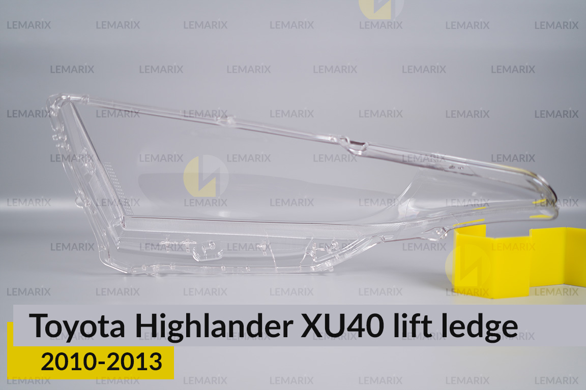 Скло фари Toyota Highlander XU40 (2010-2013) виступ рест праве