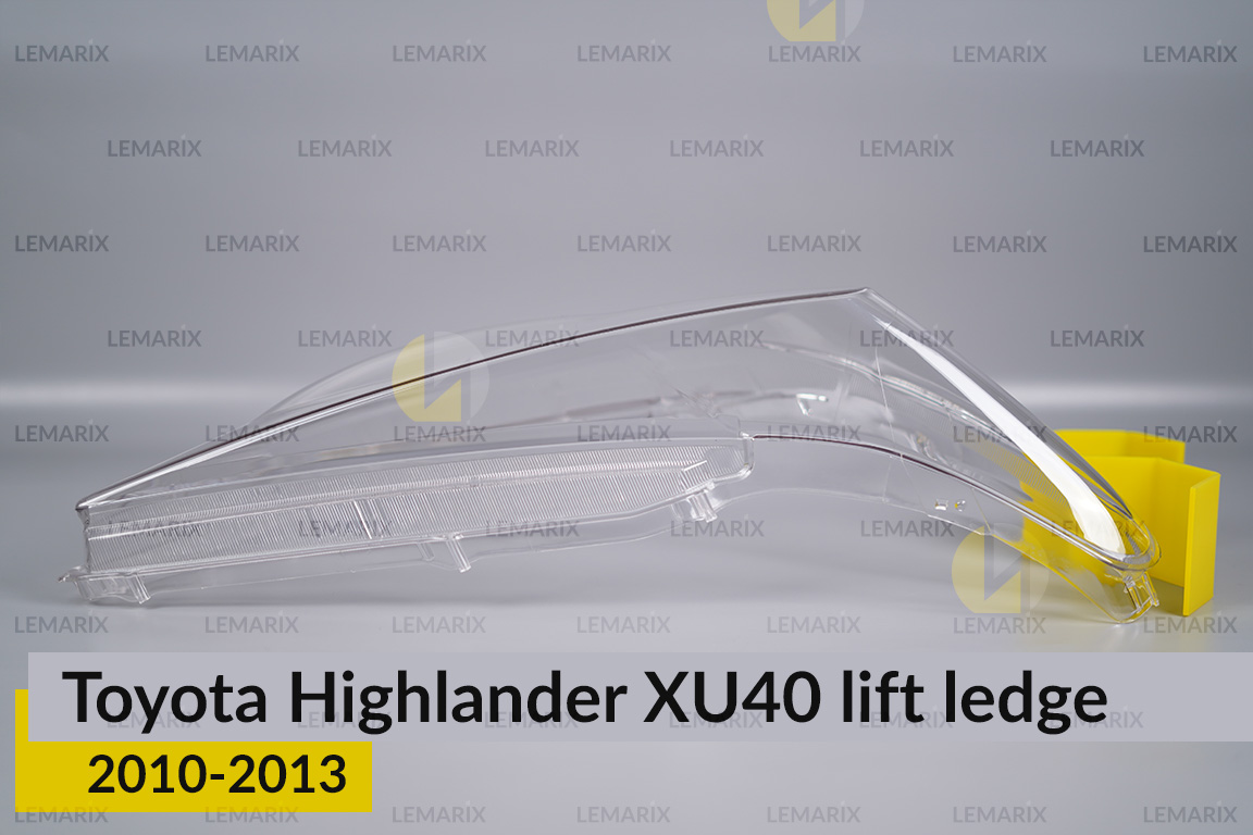 Скло фари Toyota Highlander XU40 (2010-2013) виступ рест праве