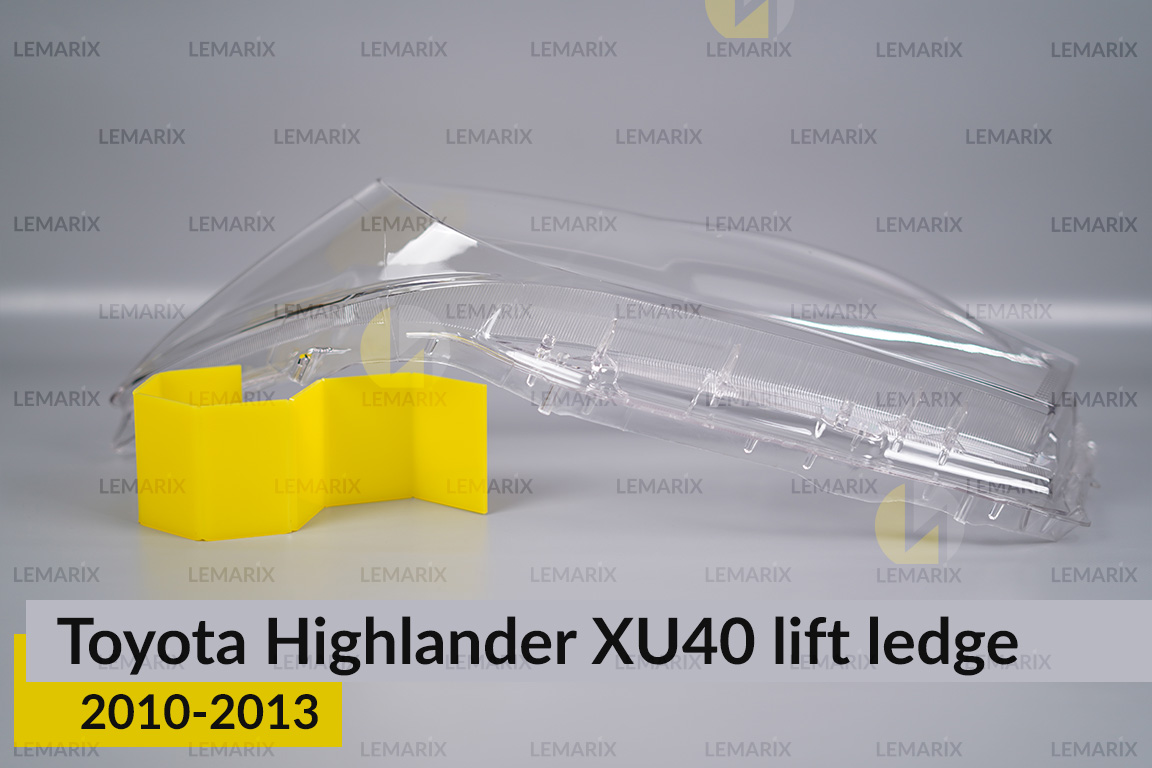Скло фари Toyota Highlander XU40 (2010-2013) виступ рест праве