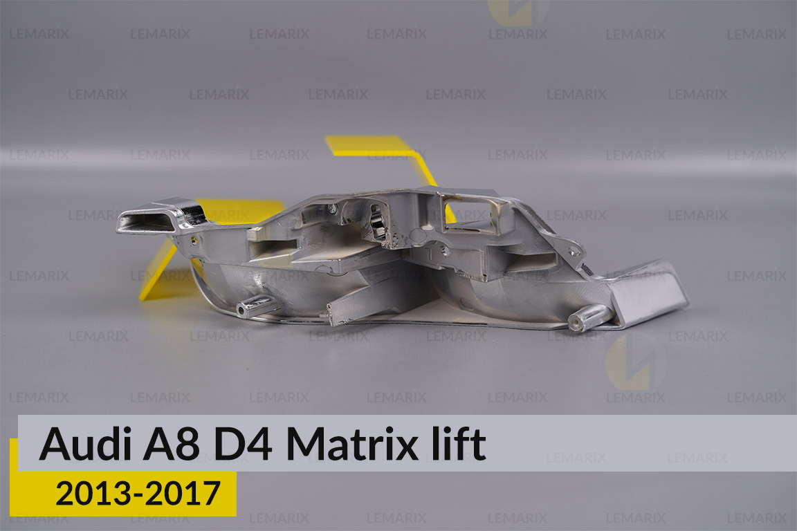 Хромована маска світлорозсіювача Audi A8 D4 Matrix (2013-2017) рест ліва