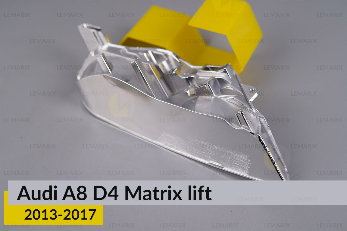 Хромована маска світлорозсіювача Audi A8 D4 Matrix (2013-2017) рест ліва