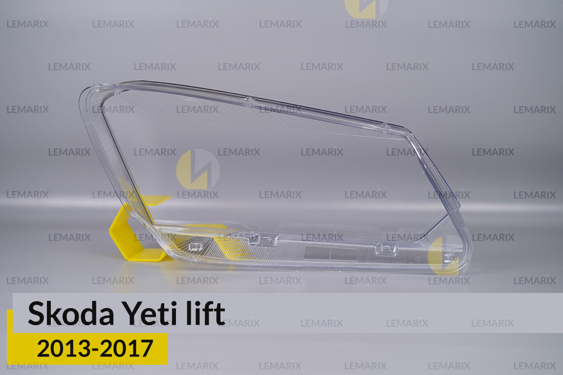 Скло фари Skoda Yeti (2013-2017) рест ліве