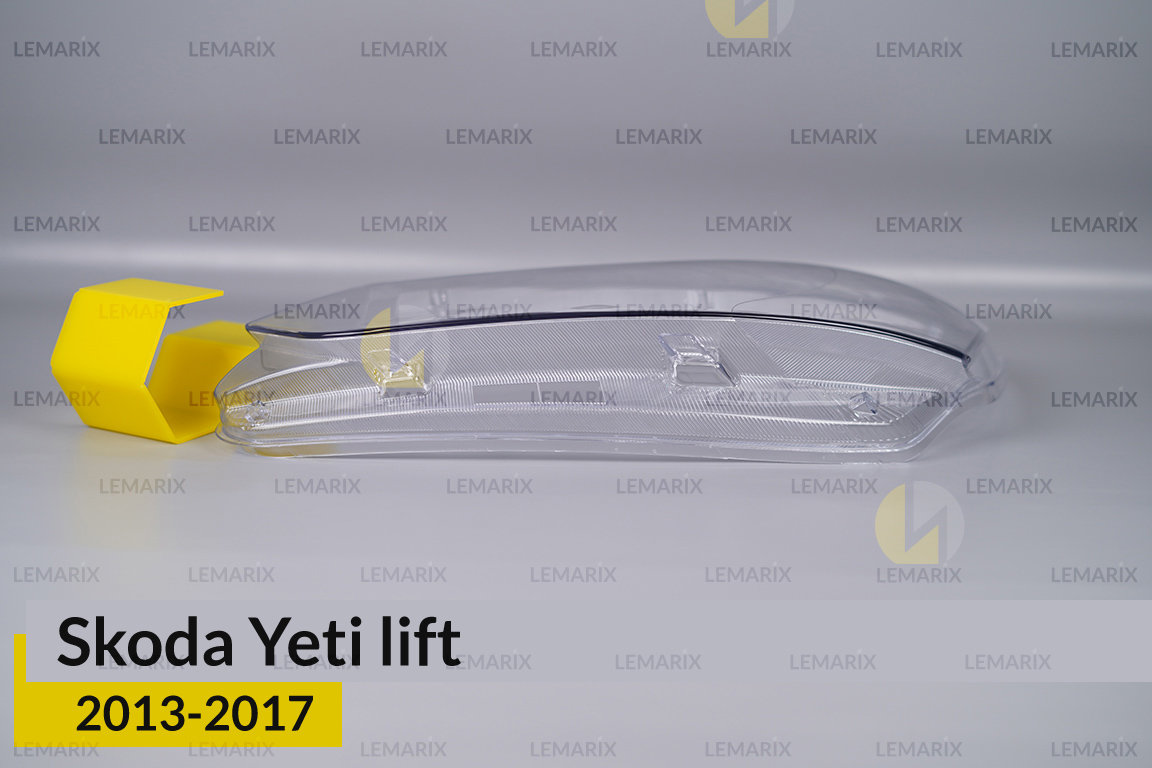 Скло фари Skoda Yeti (2013-2017) рест ліве