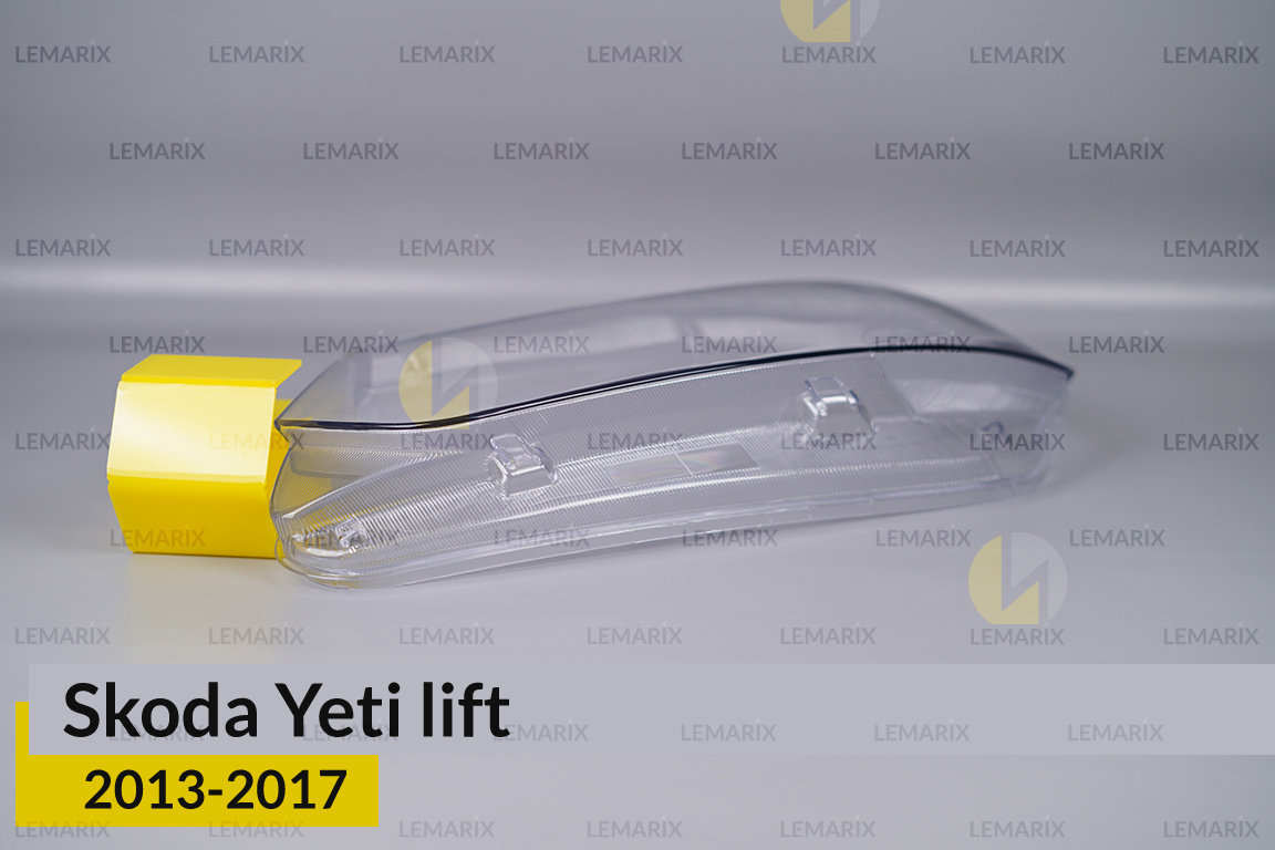Скло фари Skoda Yeti (2013-2017) рест ліве
