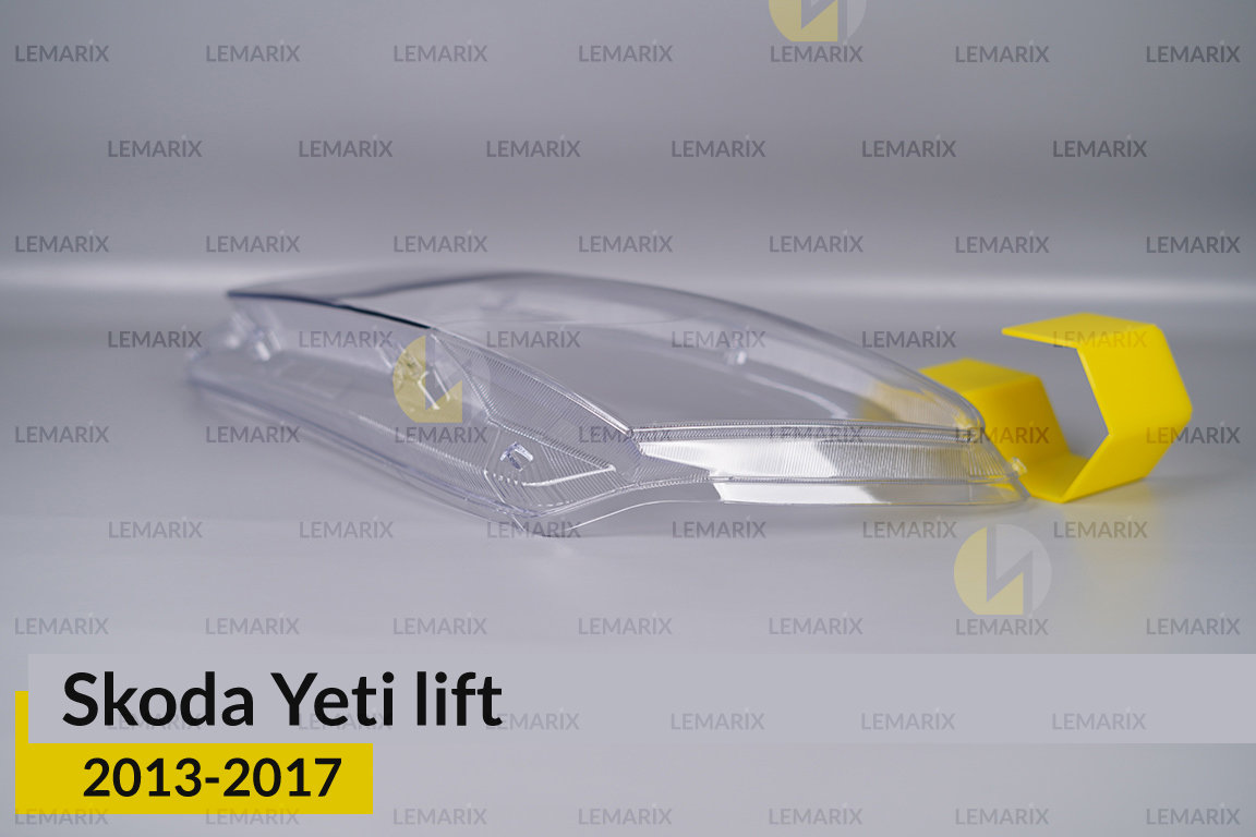 Скло фари Skoda Yeti (2013-2017) рест ліве