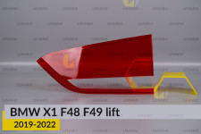Скло заднього ліхтаря внутрішнє в кришці багажника BMW X1 F48 F49 (2019-2022) рест праве