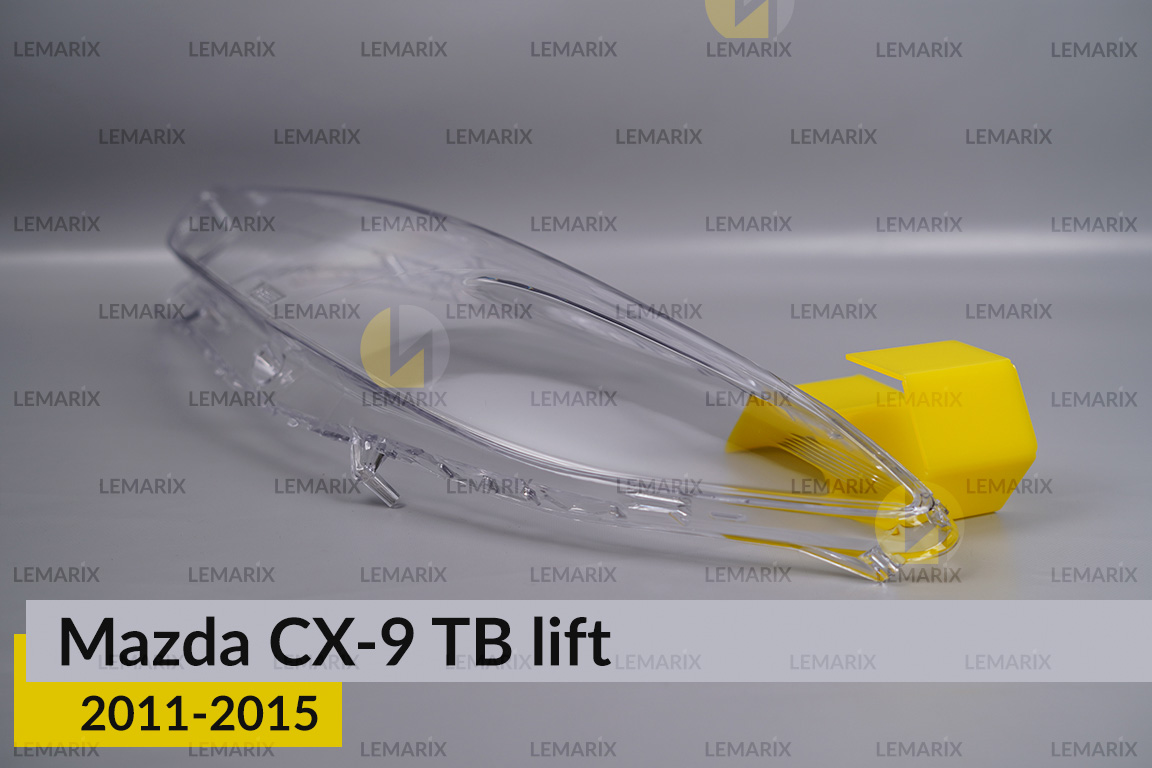 Скло фари Mazda CX-9 TB (2011-2015) рест ліве