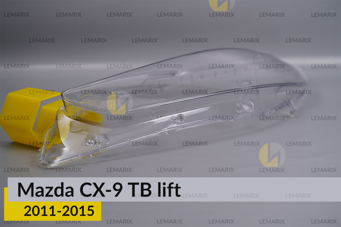 Скло фари Mazda CX-9 TB (2011-2015) рест ліве