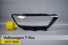 Скло фари VW Volkswagen T-Roc Full LED (2017-2025) праве