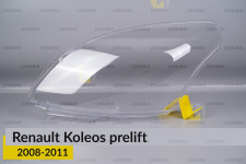 Скло фари Renault Koleos (2008-2011) дорест ліве