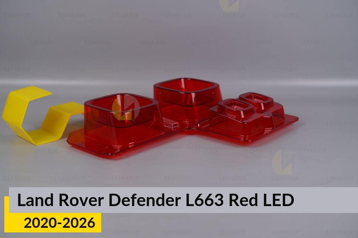 Скло заднього ліхтаря Land Rover Defender L663 Red LED (2020-2026) ліве