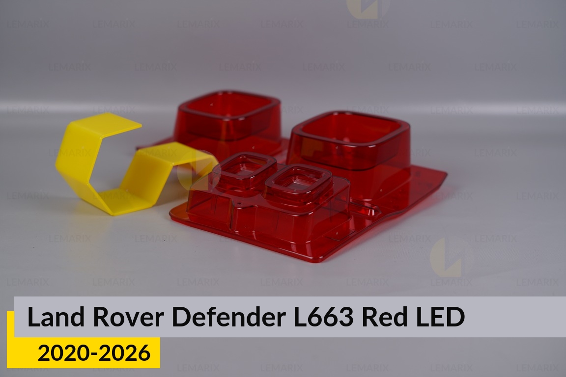 Скло заднього ліхтаря Land Rover Defender L663 Red LED (2020-2026) ліве
