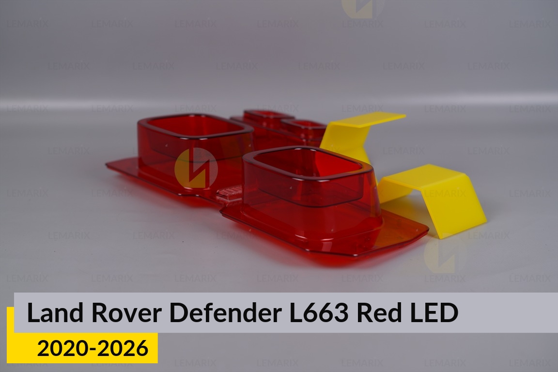 Скло заднього ліхтаря Land Rover Defender L663 Red LED (2020-2026) ліве