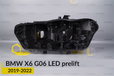 Корпус фари BMW X6 G06 LED (2019-2023) дорест лівий