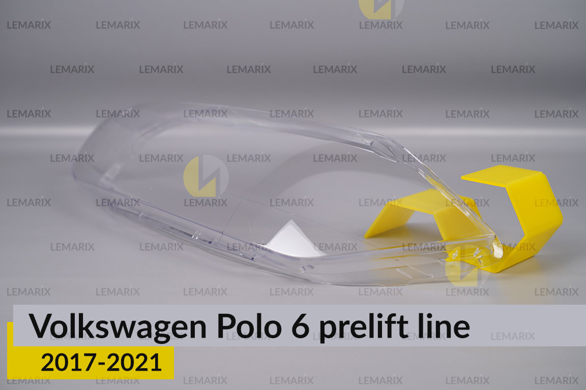 Скло фари VW Volkswagen Polo 6 (2017-2021) полоска дорест ліве
