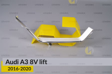 Хромована декоративна маска нижня Audi A3 8V (2016-2020) рест права