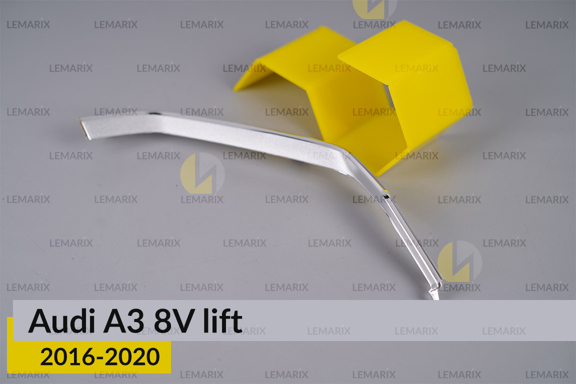 Хромована декоративна маска нижня Audi A3 8V (2016-2020) рест права