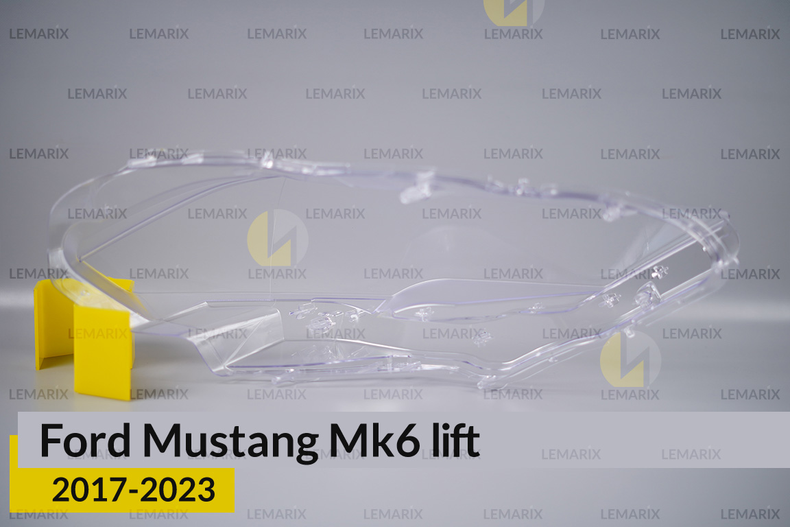 Скло фари Ford Mustang Mk6 (2017-2024) рест ліве