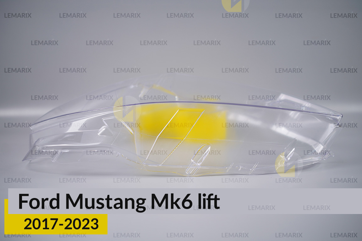 Скло фари Ford Mustang Mk6 (2017-2024) рест ліве