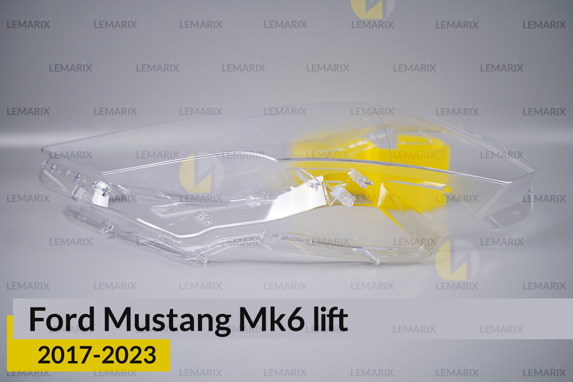 Скло фари Ford Mustang Mk6 (2017-2024) рест ліве