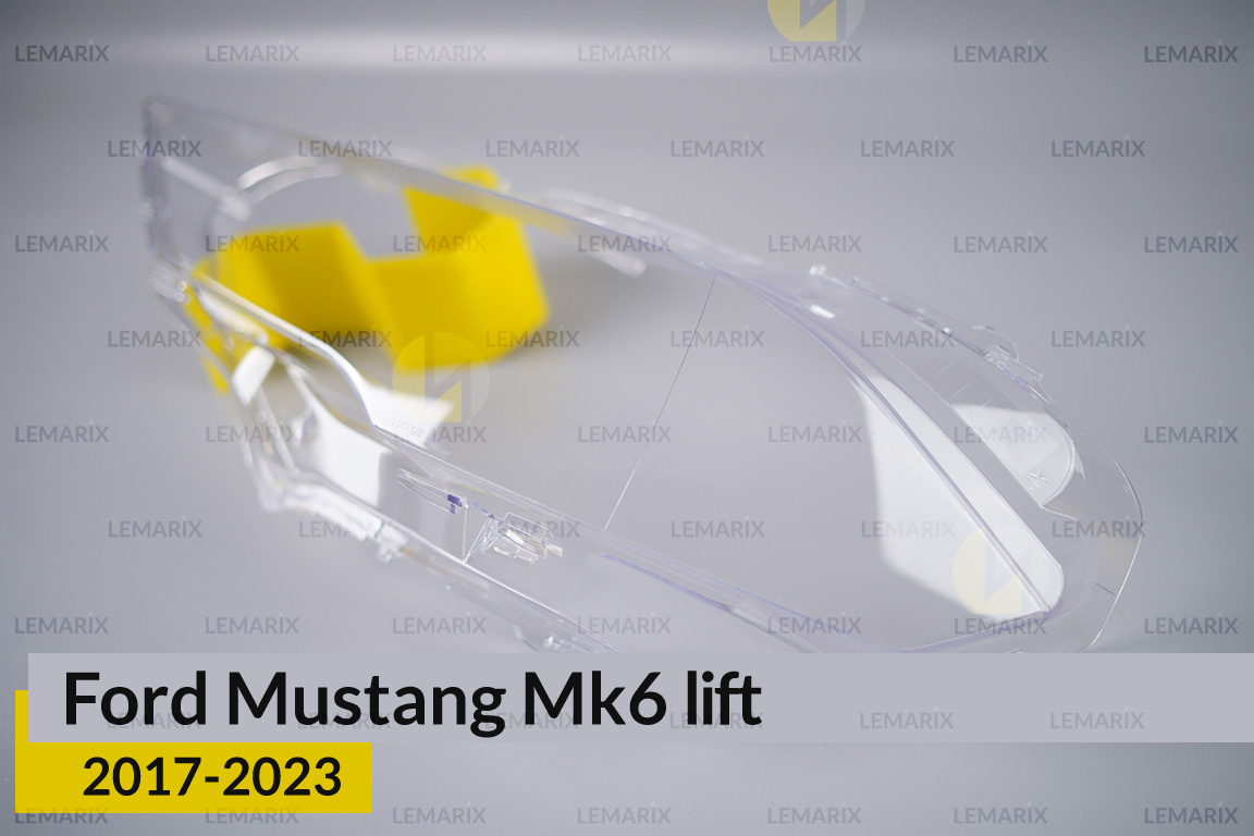 Скло фари Ford Mustang Mk6 (2017-2024) рест ліве