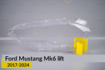 Скло фари Ford Mustang Mk6 (2017-2024) рест ліве