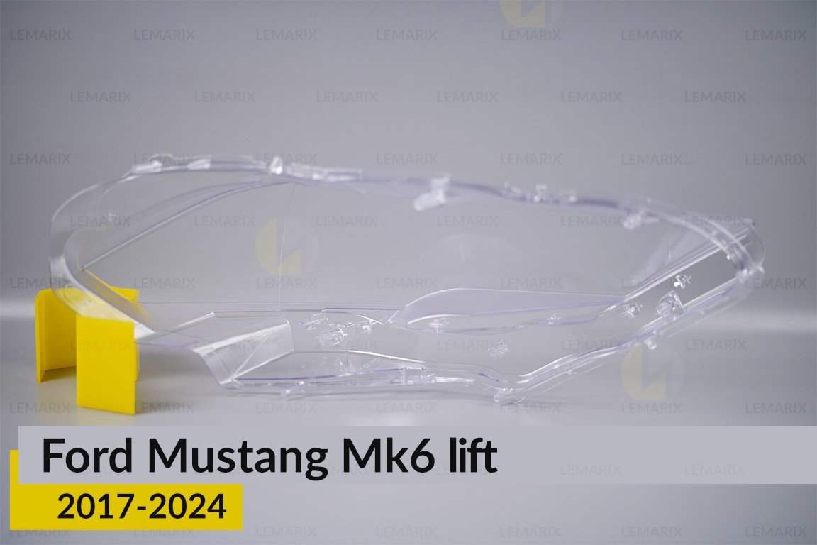 Скло фари Ford Mustang Mk6 (2017-2024) рест ліве