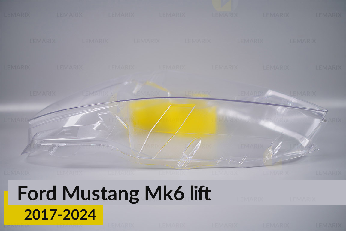Скло фари Ford Mustang Mk6 (2017-2024) рест ліве