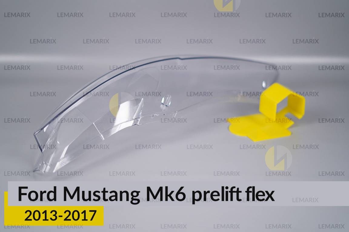 Скло фари Ford Mustang Mk6 (2013-2017) виступ дорест ліве