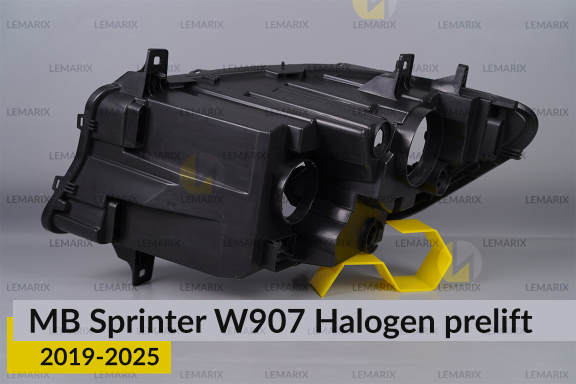 Корпус фари Mercedes-Benz Sprinter W907 Halogen (2019-2026) дорест правий